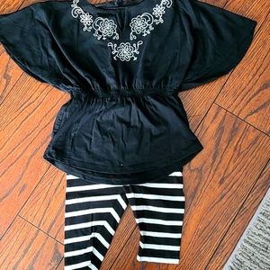 Baby gap black white outfit